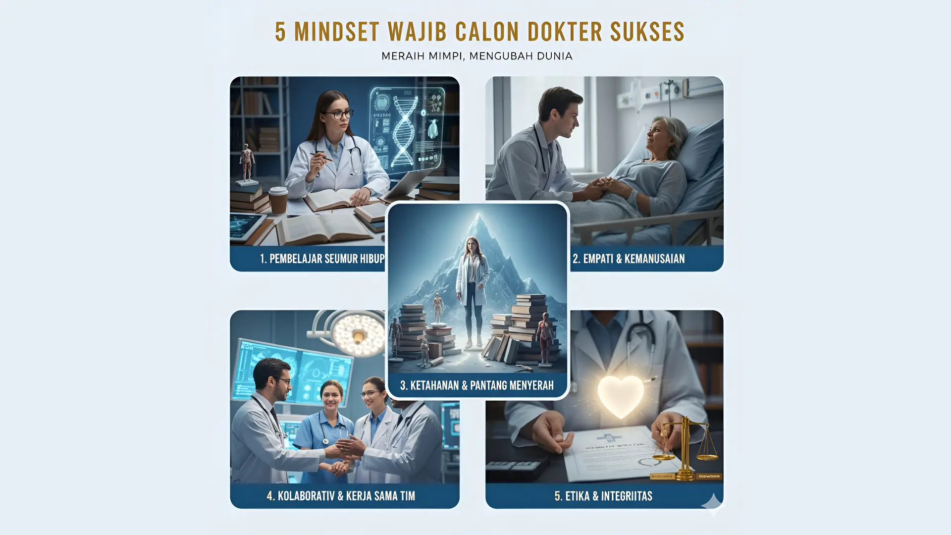 mindset calon dokter - Lima mindset wajib yang harus dimiliki oleh calon dokter sukses untuk meraih impian