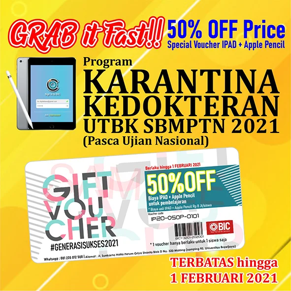 Promo Program Karantina Intensive UTBK SBMPTN
